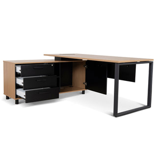 Theo Desk Natural Blue