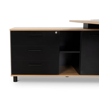 Theo Desk Natural Blue