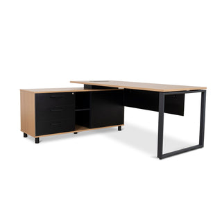 Theo Desk Natural Blue