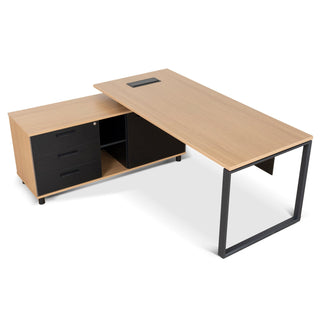 Theo Desk Natural Blue