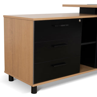 Theo Desk Natural Blue