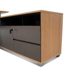 Zara Desk Grey Natural