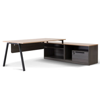 Logan Desk Black Natural