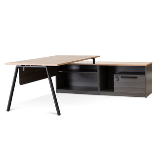 Logan Desk Black Natural