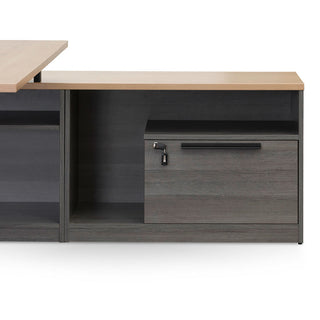 Logan Desk Black Natural