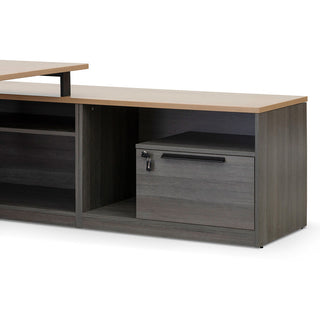 Logan Desk Black Natural