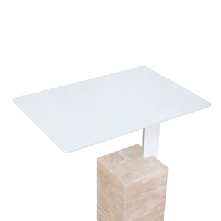 Jasper Side Table White Natural