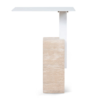 Jasper Side Table White Natural