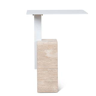 Jasper Side Table White Natural