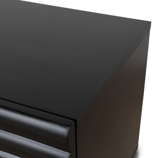 Carlton Side Table Black Red