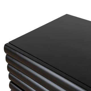 Carlton Side Table Black Red