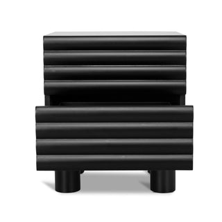 Carlton Side Table Black Red