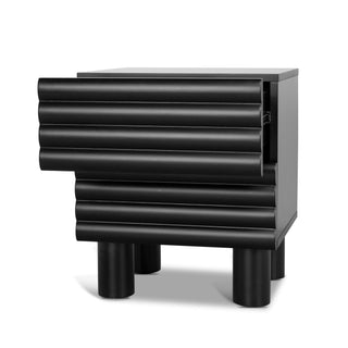 Carlton Side Table Black Red