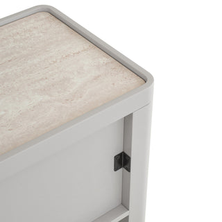 Ivy Side Table Grey Red