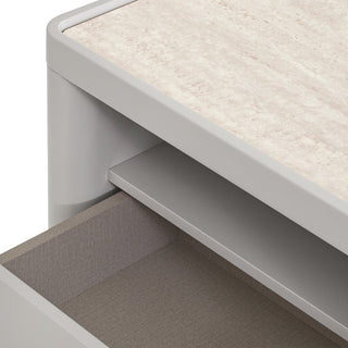 Ivy Side Table Grey Red