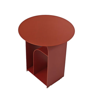 Caleb Side Table Blue Red Burgundy