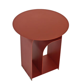 Caleb Side Table Blue Red Burgundy