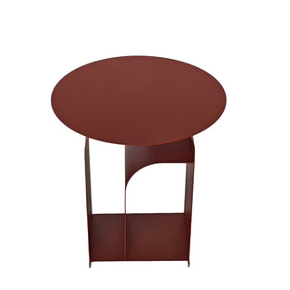 Caleb Side Table Blue Red Burgundy
