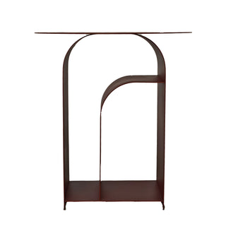 Caleb Side Table Blue Red Burgundy