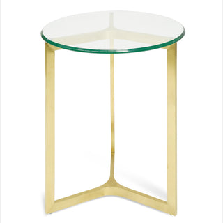 Zara Side Table Gold Red