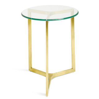 Zara Side Table Gold Red