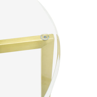 Zara Side Table Gold Red