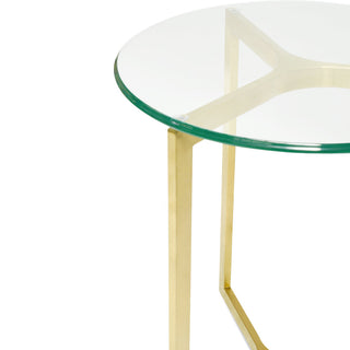 Zara Side Table Gold Red