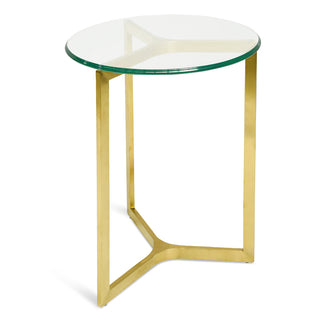 Zara Side Table Gold Red