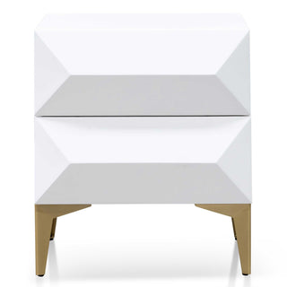 Hawthorn Side Table White Gold Natural Red