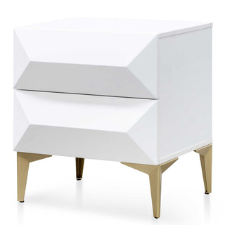 Hawthorn Side Table White Gold Natural Red