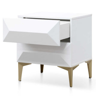 Hawthorn Side Table White Gold Natural Red