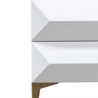 Hawthorn Side Table White Gold Natural Red