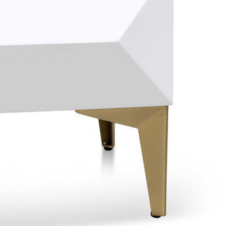 Hawthorn Side Table White Gold Natural Red