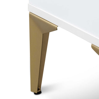 Hawthorn Side Table White Gold Natural Red