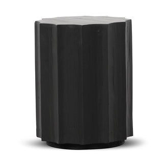 Brighton Side Table Black Tan