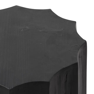 Brighton Side Table Black Tan