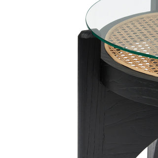 Nate Side Table Black Red
