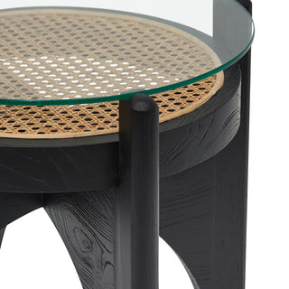 Nate Side Table Black Red