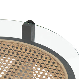 Nate Side Table Black Red