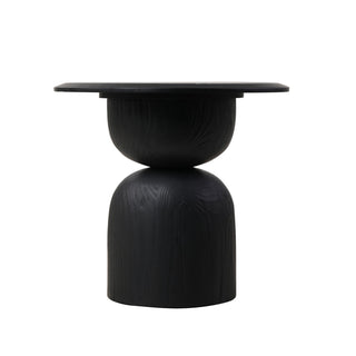 Miles Side Table Black Oak