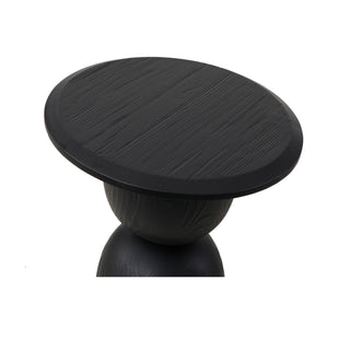 Miles Side Table Black Oak
