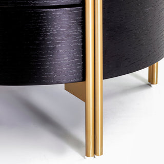 Wagga Side Table Black Red