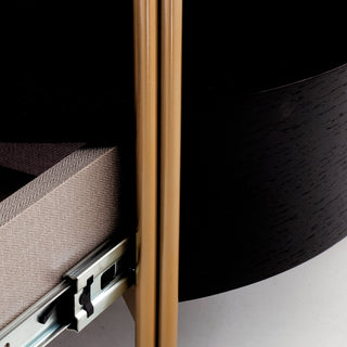 Wagga Side Table Black Red