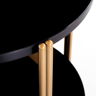 Wagga Side Table Black Red