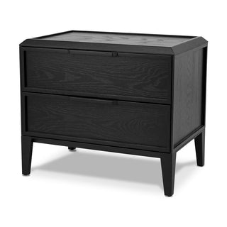 Xavier Side Table Black Tan