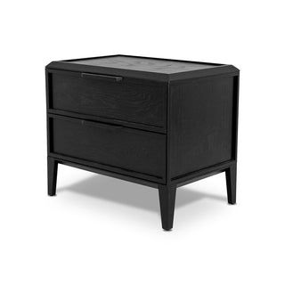 Xavier Side Table Black Tan
