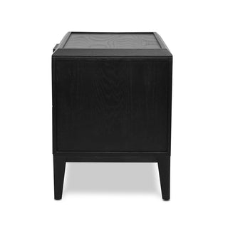 Xavier Side Table Black Tan