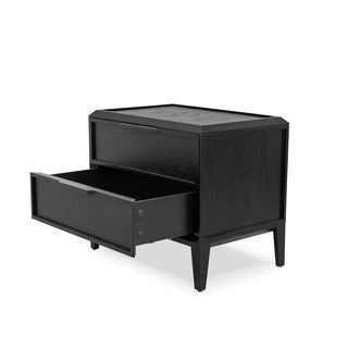 Xavier Side Table Black Tan