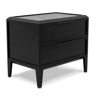 Xavier Side Table Black Tan