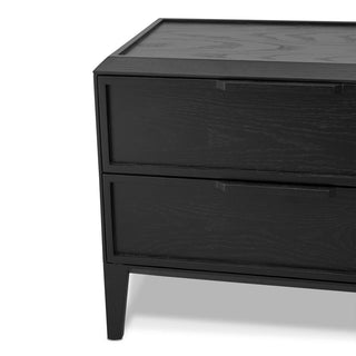 Xavier Side Table Black Tan